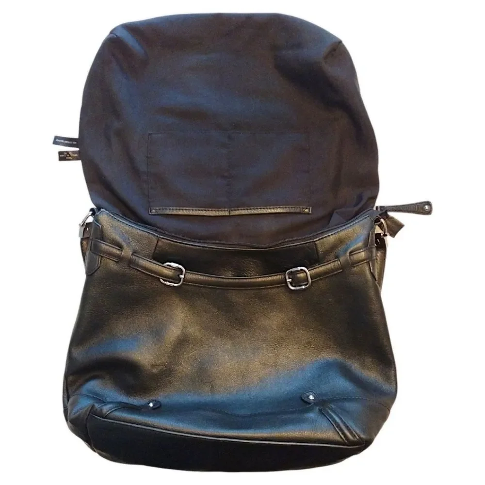 Etienne Aigner Leather HOBO Shoulder Bag, Black, Vintage